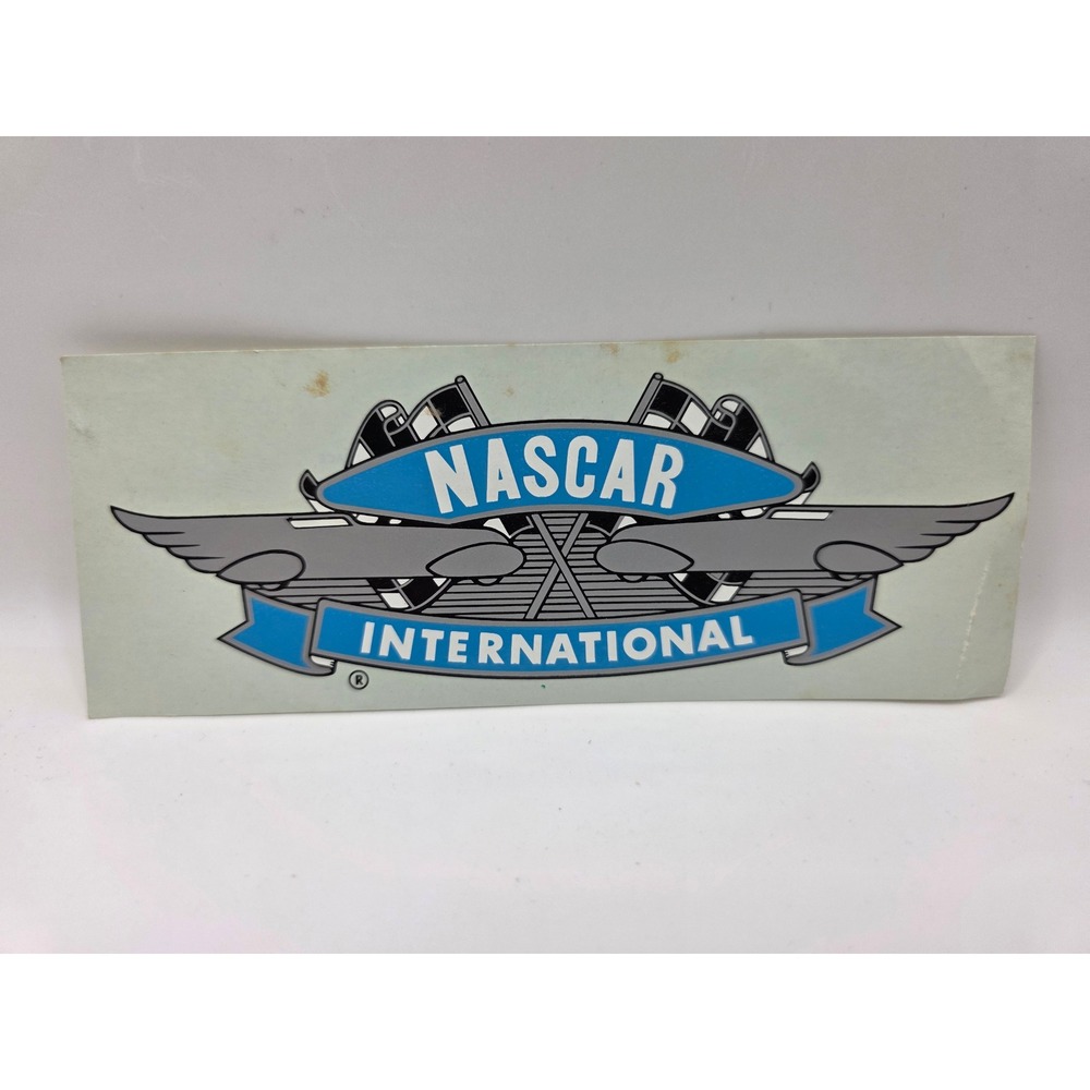 Vintage 1960s NASCAR International Winged Logo Water Slide Decal NOS Racing